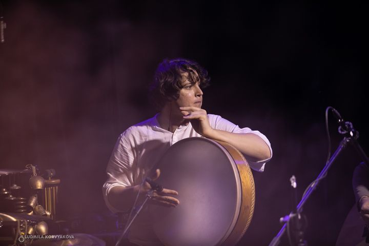 On stage: frame drum